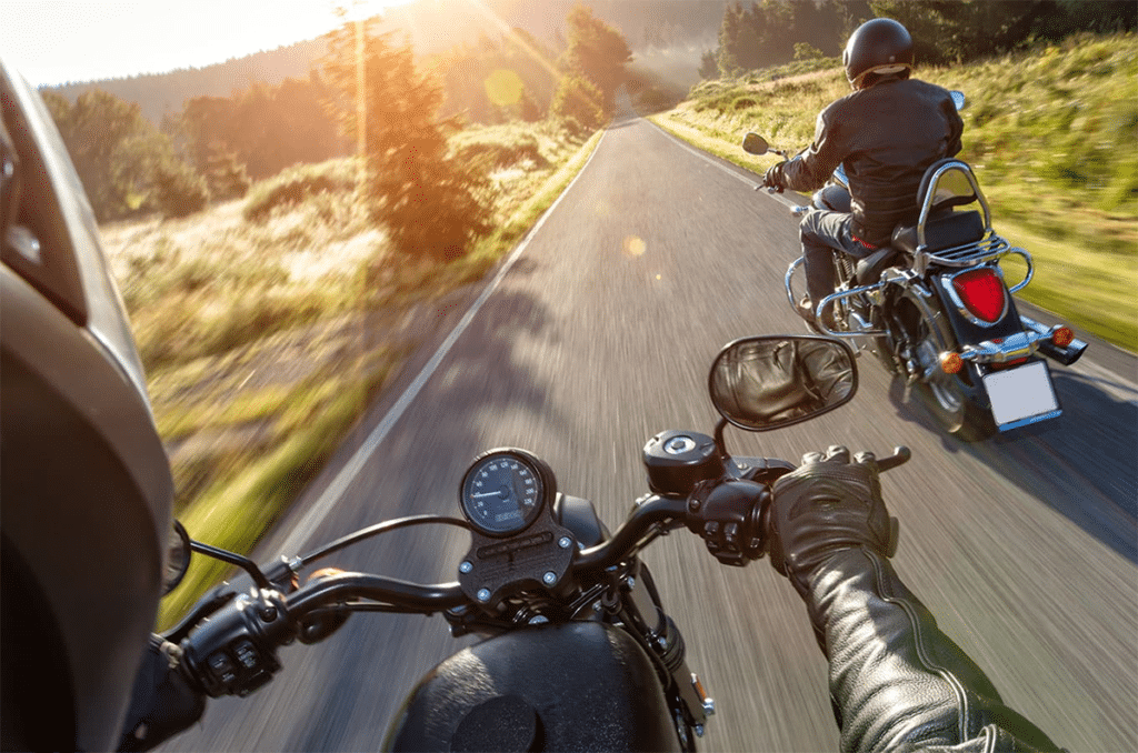 Motorrad-Baden